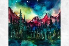 Northern Lights Tumbler 20oz Sublimation Seamless Aurora Product Image 2