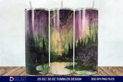 Alcohol Ink Northern Lights Tumbler Wrap Product Image 1