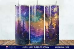 Alcohol Ink Northern Lights Tumbler Wrap Product Image 1