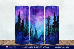Alcohol Ink Northern Lights Tumbler Wrap Product Image 1