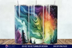 Alcohol Ink Northern Lights Tumbler Wrap Product Image 1