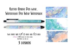 Alcohol ink Pen wrap Watercolor Pen Wrap Waterslide