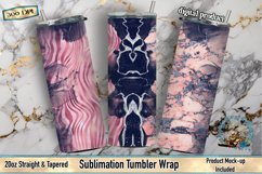 Tumbler wrap, Alcohol Ink, Sublimation Tumbler, Pink Ink