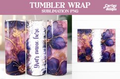 Alcohol Ink Tumbler Wrap