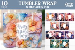 Alcohol Ink Tumbler Wrap