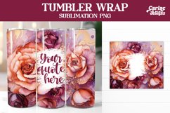Alcohol Ink Tumbler Wrap