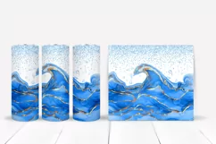 Alcohol Ink Wave Tumbler Wraps