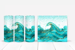 Alcohol Ink Wave Tumbler Wraps