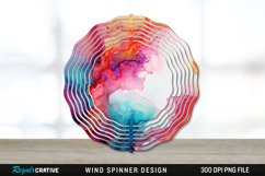 Alcohol Ink Wind Spinner Sublimation PNG Design Product Image 1