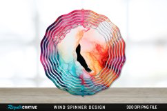 Alcohol Ink Wind Spinner Sublimation PNG Design Product Image 1