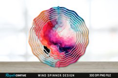 Alcohol Ink Wind Spinner Sublimation PNG Design Product Image 1