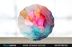 Alcohol Ink Wind Spinner Sublimation PNG Design Product Image 1