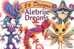 Vibrant Alebrije Dreamers Clipart, Fantasy Creatures Png Product Image 1