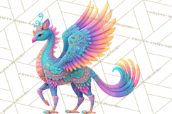 Vibrant Alebrije Dreamers Clipart, Fantasy Creatures Png Product Image 2