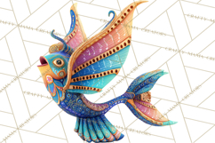 Vibrant Alebrije Dreamers Clipart, Fantasy Creatures Png Product Image 2