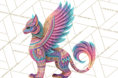 Vibrant Alebrije Dreamers Clipart, Fantasy Creatures Png Product Image 3