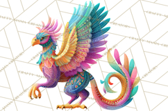 Vibrant Alebrije Dreamers Clipart, Fantasy Creatures Png Product Image 4