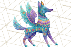 Vibrant Alebrije Dreamers Clipart, Fantasy Creatures Png Product Image 5