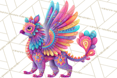 Vibrant Alebrije Dreamers Clipart, Fantasy Creatures Png Product Image 4