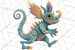 Vibrant Alebrije Dreamers Clipart, Fantasy Creatures Png Product Image 2
