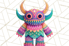 Vibrant Alebrije Dreamers Clipart, Fantasy Creatures Png Product Image 4