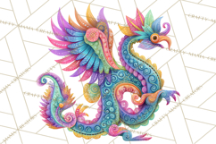 Vibrant Alebrije Dreamers Clipart, Fantasy Creatures Png Product Image 2