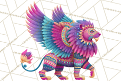 Vibrant Alebrije Dreamers Clipart, Fantasy Creatures Png Product Image 5