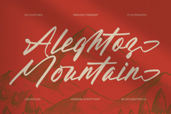 Aleghtoz Mountain - Modern Script Font Product Image 1