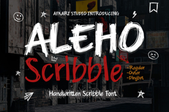 Aleho Scribble - Handwritting Scribble Font Product Image 1