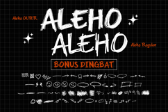 Aleho Scribble - Handwritting Scribble Font Product Image 2