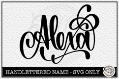 Alice - Handlettered Name SVG Cut file Product Image 1