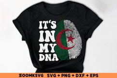 It's in my DNA Algeria Flag Fingerprint Sublimation PNG, SVG Product Image 2