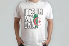 It's in my DNA Algeria Flag Fingerprint PNG Sublimation Product Image 2