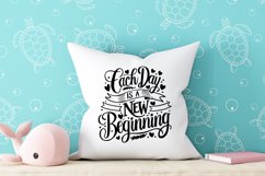 Each day is a new beginning quote Svg Png Product Image 3