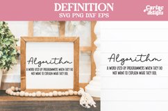 Algorithm Definition SVG Cut File and Sublimation