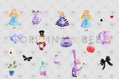 Alice in Wonderland Clipart Product Image 3