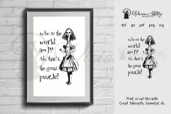 Alice in Wonderland, Who in the World, the Great Puzzle Product Image 1