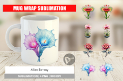 Alien Botany Cosmic Love Mug Wrap Product Image 1