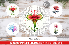 Alien Botany Cosmic Love Wind Spinner Product Image 1