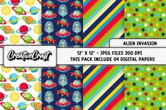 Outer Space Digital Paper, planet graphics, illustrations Product Image 1