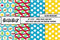 Outer Space Digital Paper, planet graphics, illustrations Product Image 1