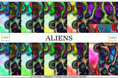 Aliens Seamless Matching Patterns Textures Product Image 1