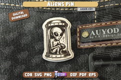 Aliens Pins Laser Cut Bundle,UFO and Extraterrestrial Design Product Image 8