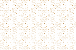 Gold Celestial Moons and Planets Seamless Repeat Pattern Product Image 7