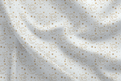 Gold Celestial Moons and Planets Seamless Repeat Pattern Product Image 2