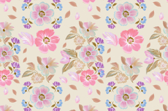 Pastel Wildflower Seamless Repeat Pattern Design Product Image 9