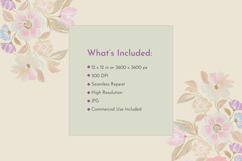 Pastel Wildflower Seamless Repeat Pattern Design Product Image 3