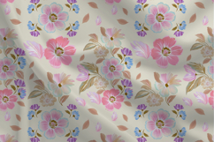 Pastel Wildflower Seamless Repeat Pattern Design Product Image 2