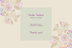 Pastel Wildflower Seamless Repeat Pattern Design Product Image 10