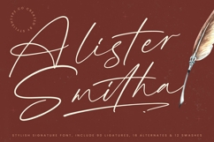 Alister Smitha - Stylish Signature Font Product Image 1